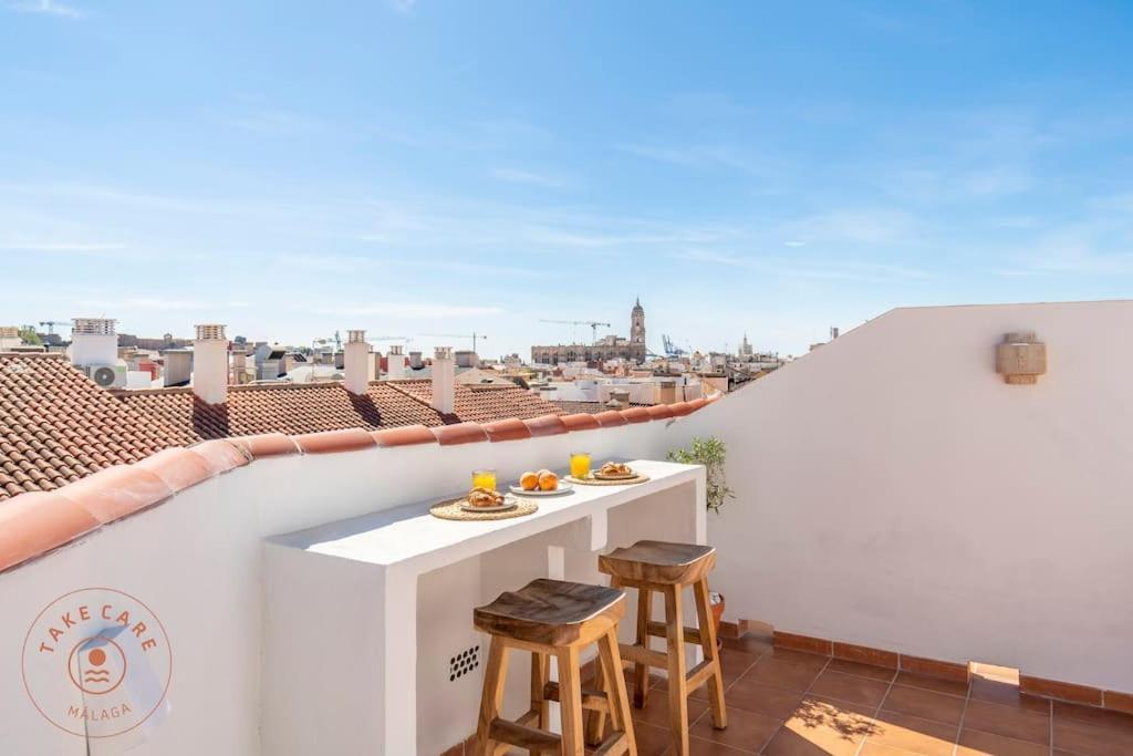Casa La Terraza With Big Rooftop Terrace Málaga Extérieur photo